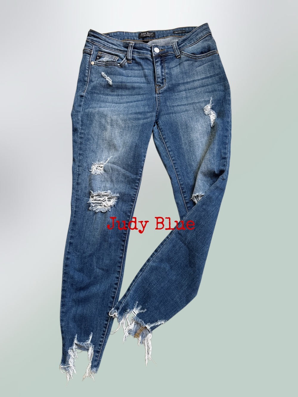 JUDY BLUE
Distressed Blue Women's Jeans - Unknown Brand